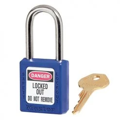 Master Lock MASTERLOCK 410 THERMOPLASTIC SAFETY PADLOCK (VARIOUS COLOURS)