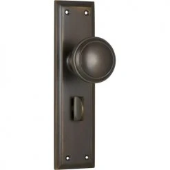 TRADCO MILTON DOOR KNOB ON PLATE