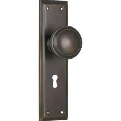 TRADCO MILTON DOOR KNOB ON PLATE