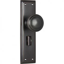 TRADCO MILTON DOOR KNOB ON PLATE