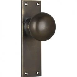 TRADCO VICTORIAN KNOB ON PLATE Handles & Hardware