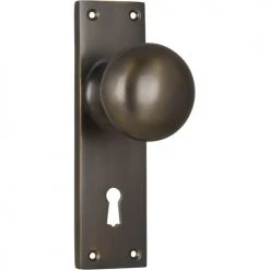 TRADCO VICTORIAN KNOB ON PLATE Handles & Hardware