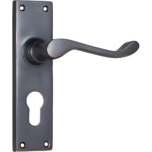 TRADCO VICTORIAN LEVER ON PLATE 10 TRADCO VICTORIAN LEVER ON PLATE