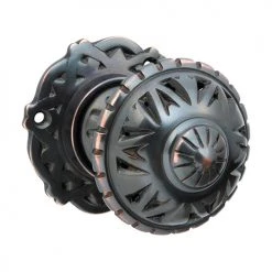 Handles & Hardware TRADCO DOOR KNOB FILIGREE ROUND ROSE PAIR