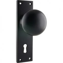 TRADCO VICTORIAN KNOB ON PLATE Handles & Hardware