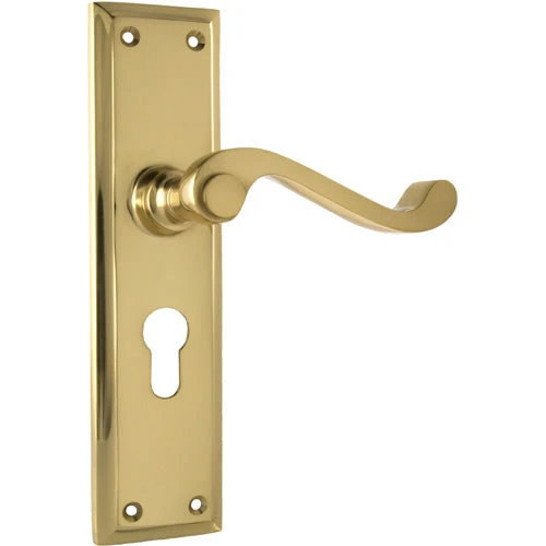 Handles & Hardware TRADCO DOOR LEVER MILTON PAIR 14 Handles & Hardware TRADCO DOOR LEVER MILTON PAIR