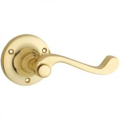 Door Handles & Levers TRADCO DOOR LEVER MILTON ROUND ROSE PAIR