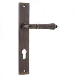 IVER DOOR LEVER SARLAT RECTANGULAR BACKPLATE