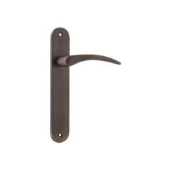 IVER DOOR LEVER OXFORD OVAL BACKPLATE