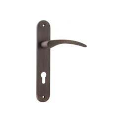IVER DOOR LEVER OXFORD OVAL BACKPLATE