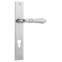 IVER DOOR LEVER SARLAT RECTANGULAR BACKPLATE