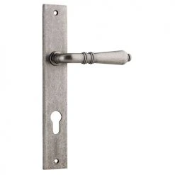 IVER DOOR LEVER SARLAT RECTANGULAR BACKPLATE