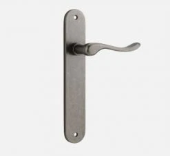IVER DOOR LEVER STIRLING OVAL BACKPLATE Door Handles & Levers 39 IVER DOOR LEVER STIRLING OVAL BACKPLATE Door Handles & Levers