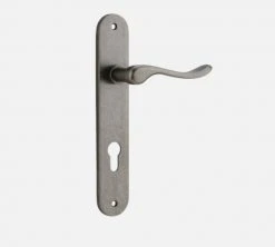 IVER DOOR LEVER STIRLING OVAL BACKPLATE Door Handles & Levers 40 IVER DOOR LEVER STIRLING OVAL BACKPLATE Door Handles & Levers