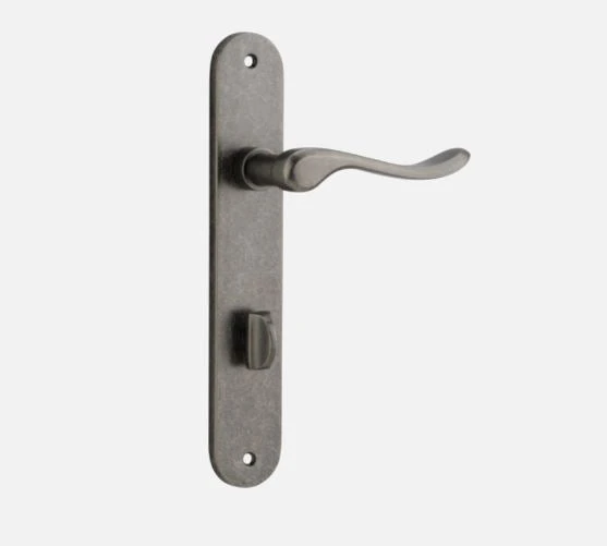 IVER DOOR LEVER STIRLING OVAL BACKPLATE Door Handles & Levers 18 IVER DOOR LEVER STIRLING OVAL BACKPLATE Door Handles & Levers