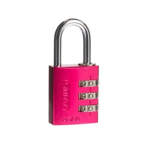 ABUS 3-WHEEL 30MM COMBINATION ALUMINIUM PADLOCK 145/30 VARIOUS COLOURS 4 ABUS 3-WHEEL 30MM COMBINATION ALUMINIUM PADLOCK 145/30 VARIOUS COLOURS