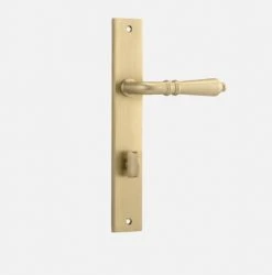 IVER DOOR LEVER SARLAT RECTANGULAR BACKPLATE