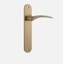 IVER DOOR LEVER OXFORD OVAL BACKPLATE