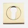 Tradco Restoration Hardware IVER ESCUTCHEONS EURO FORGED SQUARE
