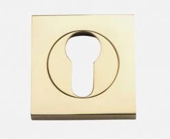 Tradco Restoration Hardware IVER ESCUTCHEONS EURO FORGED SQUARE
