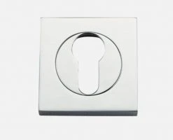 Tradco Restoration Hardware IVER ESCUTCHEONS EURO FORGED SQUARE