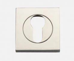 Tradco Restoration Hardware IVER ESCUTCHEONS EURO FORGED SQUARE