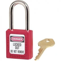 Master Lock MASTERLOCK 410 THERMOPLASTIC SAFETY PADLOCK (VARIOUS COLOURS)