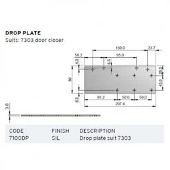 DORMAKABA DROP PLATE TO SUIT 7303