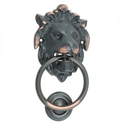 TRADCO LION DOOR KNOCKER D93xP55mm BP103x135mm