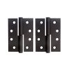 Hinges & Magnets TRIO MATT BLACK LIFT OFF HINGE (PAIR) 85MM X 60MM X 1.6MM