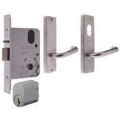 LOCKWOOD DOOR HARDWARE KIT FOR TIMBER DOOR (INC. HINGES, LOCK, HANDLES & CYLINDER) Handles & Hardware