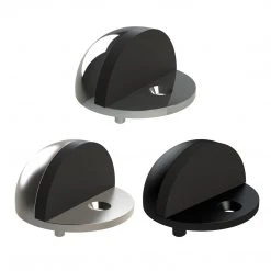 EMRO DOOR STOP HALF MOON FLOOR MOUNT 50008 Handles & Hardware