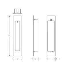 Flush Pulls HALLIDAY AND BAILLIE FLUSH PULL HB670