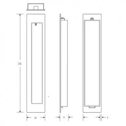 HALLIDAY AND BAILLIE FLUSH PULL HB677