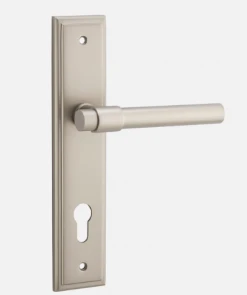 IVER DOOR LEVER HELSINKI STEPPED BACKPLATE Door Handles & Levers