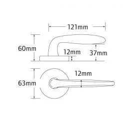 SCHLAGE GRANDE SERIES LEVER SET - DIVA