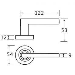 SCHLAGE GRANDE SERIES LEVER SET - ALBA Door Handles & Levers