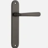 IVER DOOR LEVER COPENHAGEN OVAL BACKPLATE Door Handles & Levers