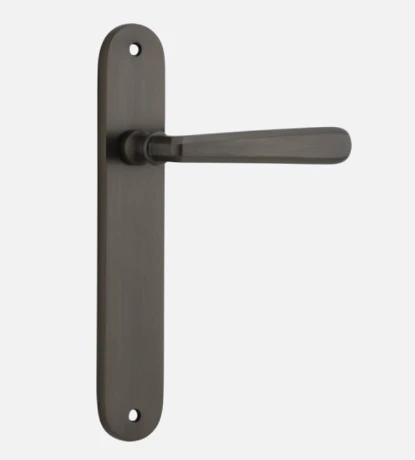 IVER DOOR LEVER COPENHAGEN OVAL BACKPLATE Door Handles & Levers 1 IVER DOOR LEVER COPENHAGEN OVAL BACKPLATE Door Handles & Levers