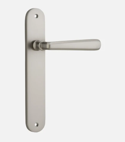 IVER DOOR LEVER COPENHAGEN OVAL BACKPLATE Door Handles & Levers 16 IVER DOOR LEVER COPENHAGEN OVAL BACKPLATE Door Handles & Levers