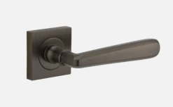 Door Handles & Levers IVER DOOR LEVER COPENHAGEN SQUARE ROSE BACKPLATE