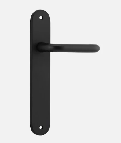 Door Handles & Levers IVER DOOR LEVER OSLO OVAL BACKPLATE 12 Door Handles & Levers IVER DOOR LEVER OSLO OVAL BACKPLATE