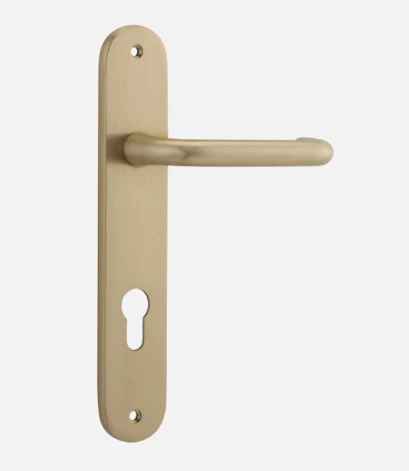 Door Handles & Levers IVER DOOR LEVER OSLO OVAL BACKPLATE 24 Door Handles & Levers IVER DOOR LEVER OSLO OVAL BACKPLATE