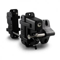 TRIO DOUBLE SIDED LOCKABLE GRAVITY LATCH WITH EXTENDED SPINDLE DPG300