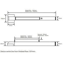 VON DUPRIN 22 SERIES RIM EXIT DEVICE