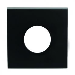 LOCKWOOD VELOCITY SMALL ROSE SQUARE TRIM ESCUTCHEON (MATT BLACK)