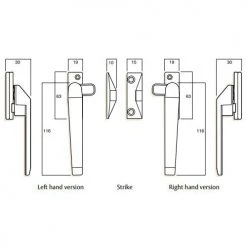 Locking Solutions WHITCO SERIES 25 WINDOW LOCKABLE FASTENER