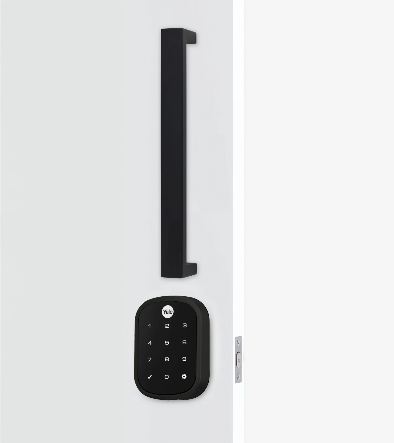 YALE ASSURE SL ENTRANCE SET MATT BLACK WITH PULL HANDLE Digital Locks 1 YALE ASSURE SL ENTRANCE SET MATT BLACK WITH PULL HANDLE Digital Locks