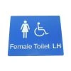 Tim The Sign Man Toilet & Shower Signage FEMALE DISABLED TOILET SIGN (LEFT HAND)