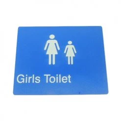 Tim The Sign Man Toilet & Shower Signage GIRLS TOILET SIGN